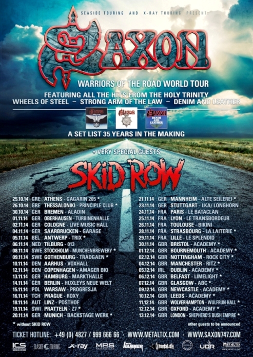 affiche Saxon_tour2014_poster