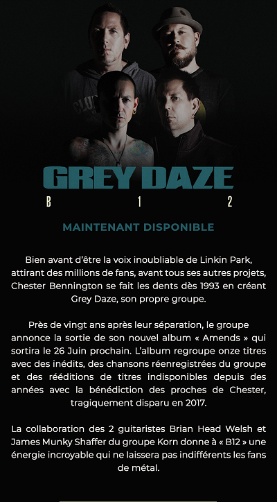 grey daze  album